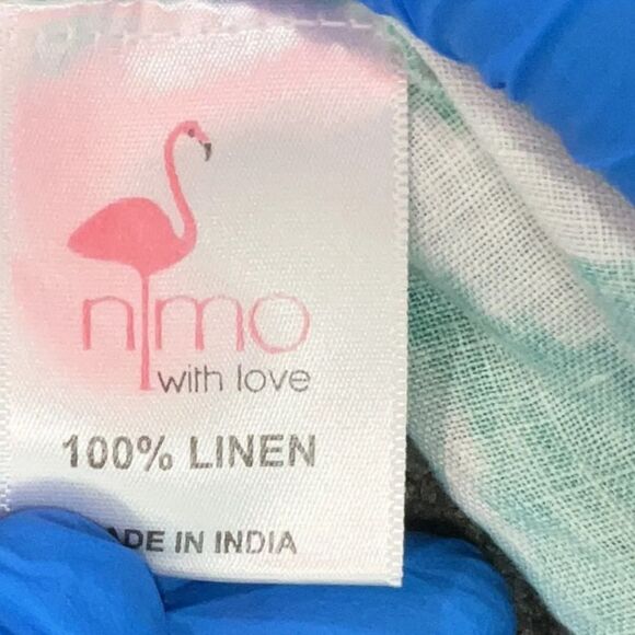 NIMO with LOVE 100% Linen Mint Green Long Sleeve Resort Maxi Dress Size S - Picture 6 of 7